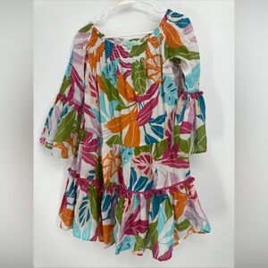 True Destinations Tropical On Or Off The Shoulder Dress Sz M MSRP $89
